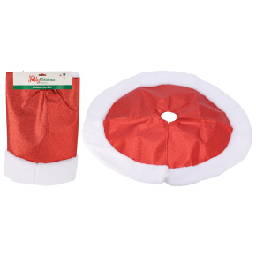 Sukňa pod vianočný stromček, priemer 90 cm - červená metalická Sukňa pod vianočný stromček, priemer 90 cm - červená metalická