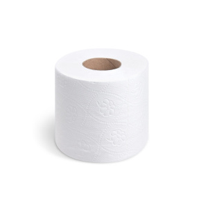 Toaletný papier (FSC Mix) 3vrstvový biely O12cm 28m 250 útržkov [8 ks]