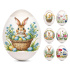 Košieľky na veľkonočné vajíčka 12 ks - jarné motívy