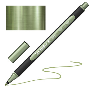 Popisovač Schneider Paint-It 020 Metallic hrot 1-2mm - metalická zelená vintage