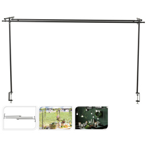 Stolná konzola so svorkami určená na výzdobu - čierna farba Stolná konzola so svorkami určená na výzdobu - čierna farba