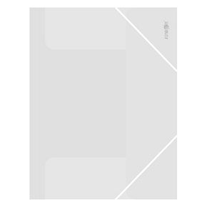 Odkladacia mapa s 3 chlopňami a gumičkou PP/A4, priehľadná/transparentná