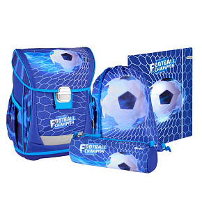 Školská taška - 4-dielny set COOL Football Champion - Futbal