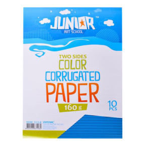 Dekoračný papier A4 vlnkový modrý 160 g, sada 10 ks