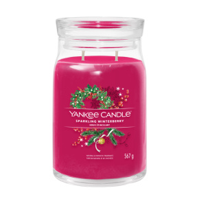 Sviečka Yankee Candle - SPARKLING WINTERBERRY, veľká
